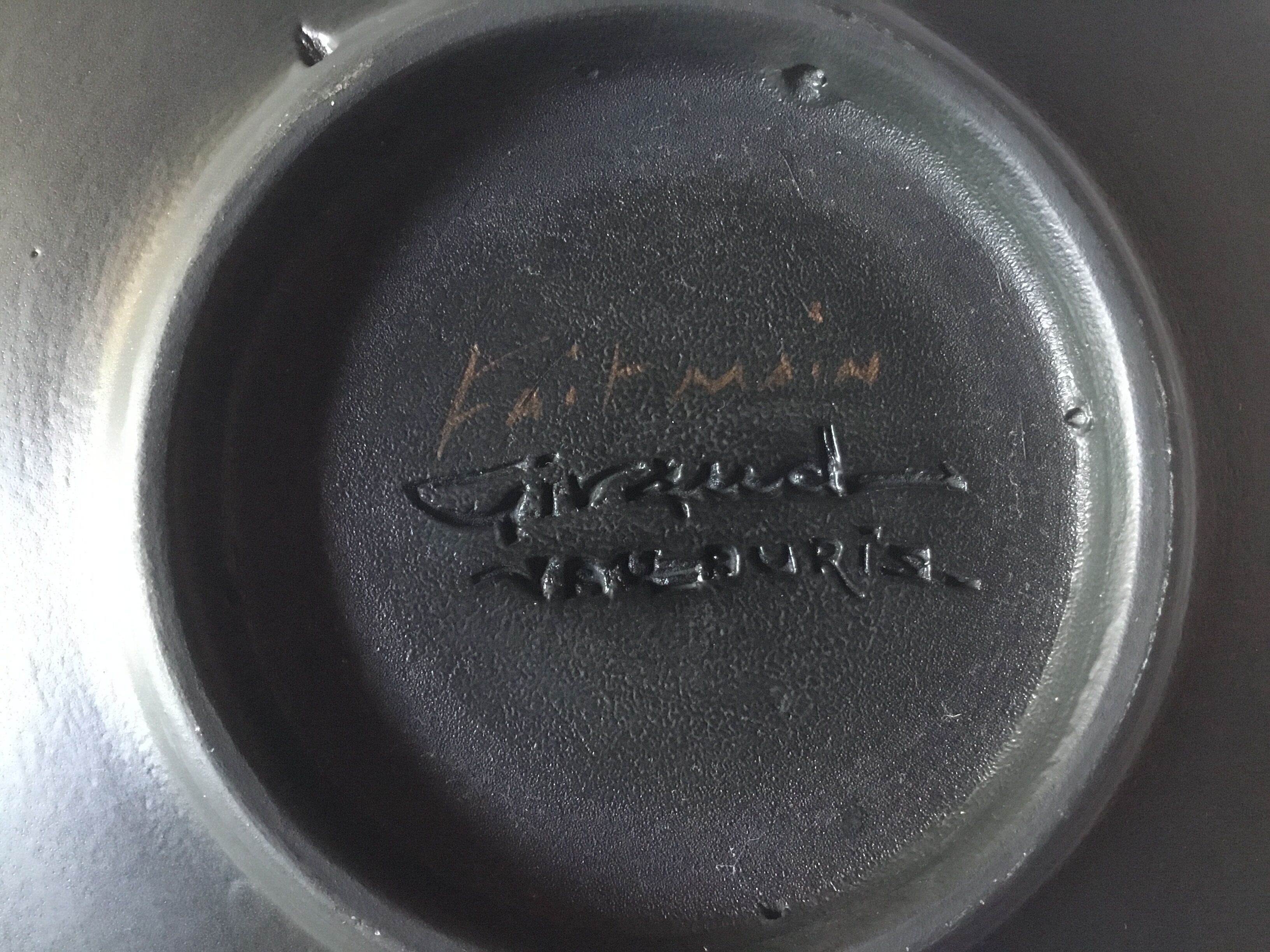 Plate Vallauris mimosas by Giraud