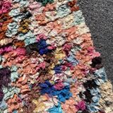 Tapis marocain  boucherouite  100x220 cm