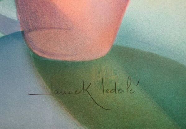 Janick Lederle : La cueillette, lithographie originale signée