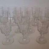 12 verres à vin blanc Portieux modèle Mirabeau h 12.2 cm