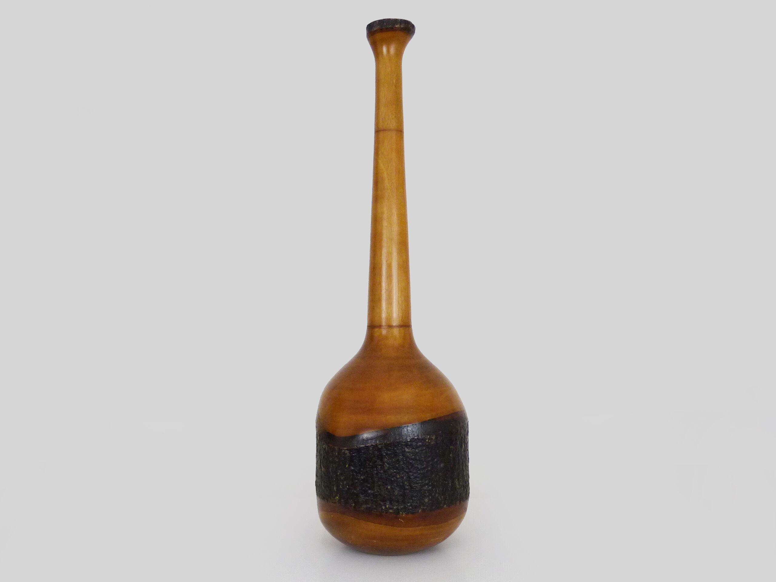 Jacaranda wood vase 1980s