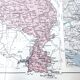 Map of the Netherlands Amsterdam Rotterdam 43x43cm from 1950