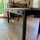 Old farm table with drawers