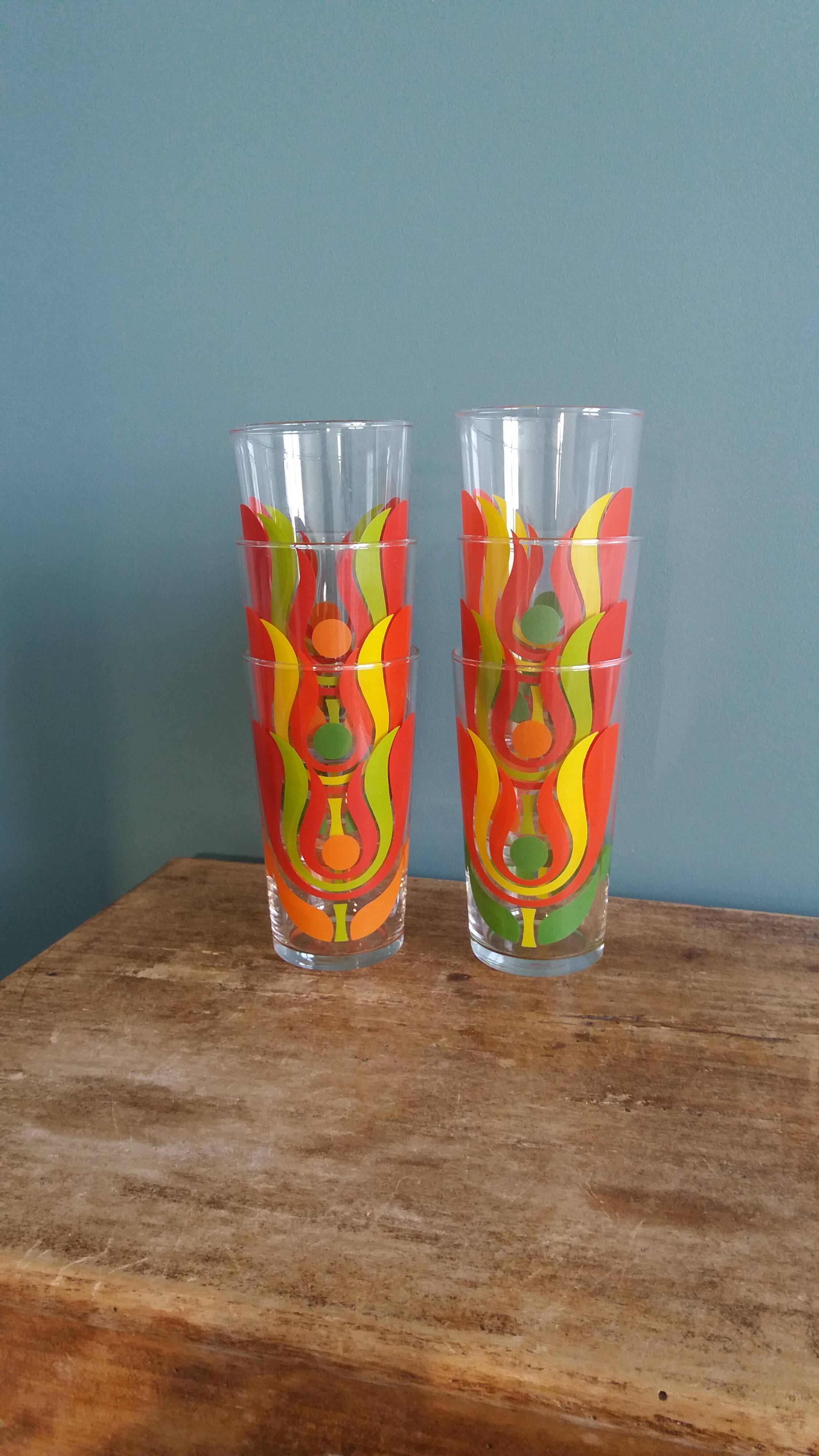 Verres vintage années 70