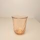 Set of 8 pink Arcoroc glasses