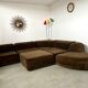 Old vintage modular sofa 6 elements of the 70s velvet / design