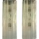 Italian Murano Glass Tube Sconces, Set of 2