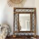 Miroir rotin 70's