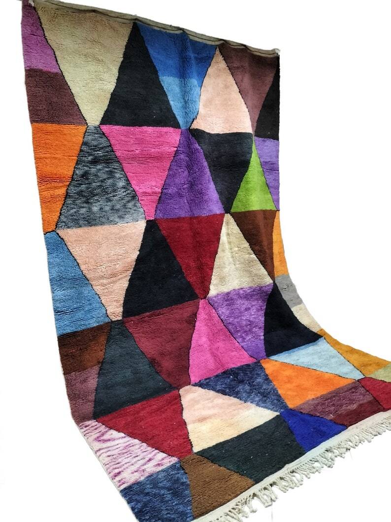 Handmade Berber wool rug 150/250cm