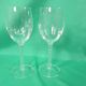 Série de verres à pied en cristal , 1980s