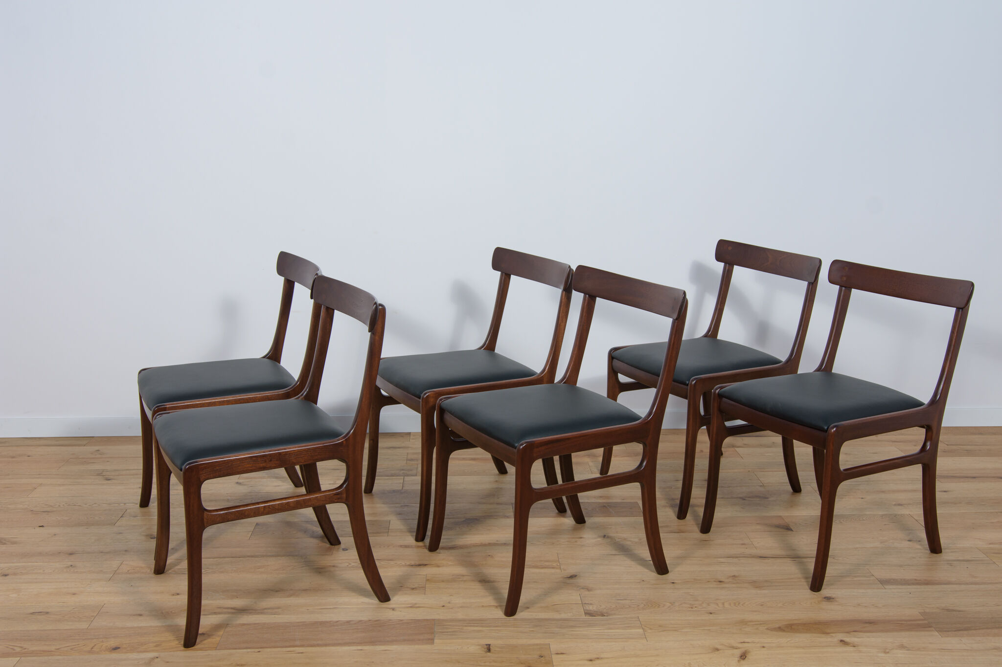 Danish Rungstedlund Chairs by O. Wanscher for Poul Jeppesen Møbelfabrik, 1960s, Set of 6