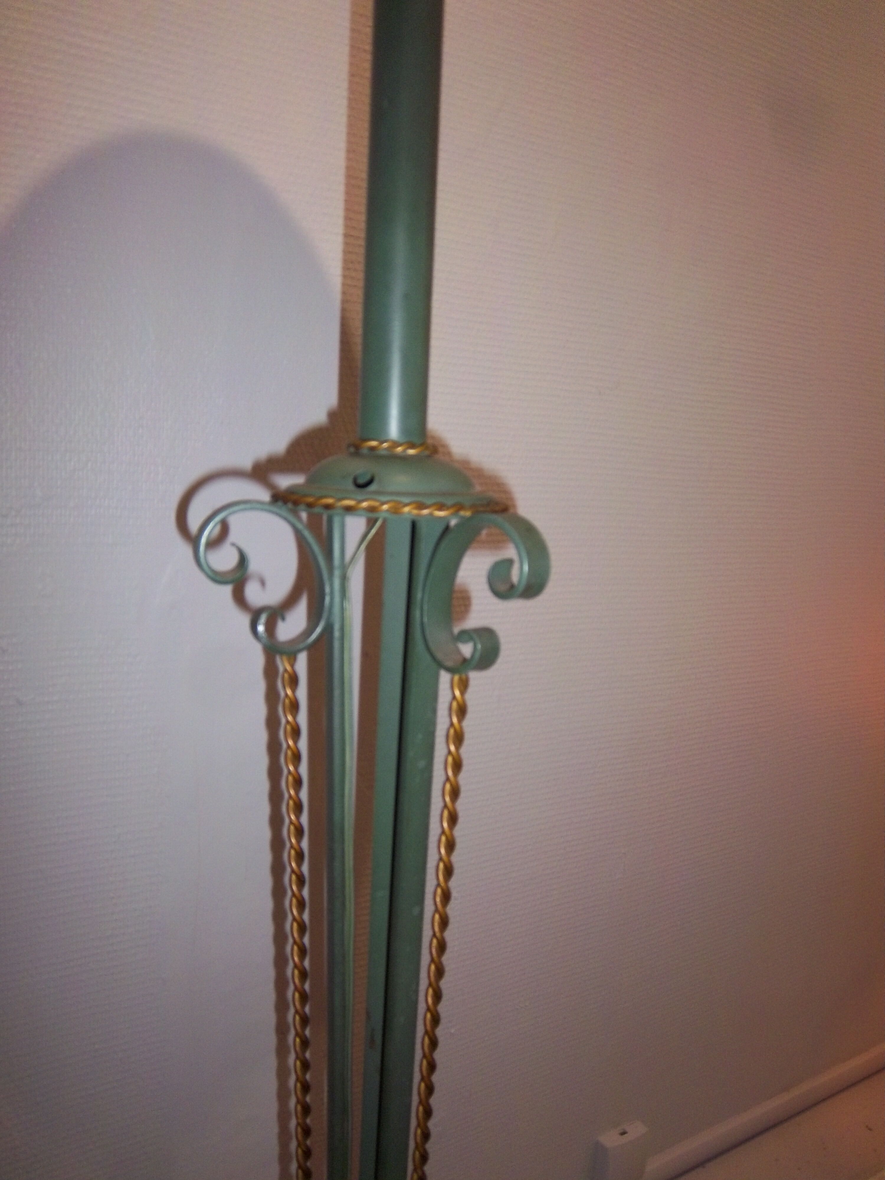 Floor lamp 1950 iron frog