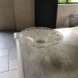 Chiseled glass dish