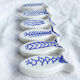 6 ceramic fish knife rests
