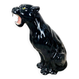 Black panther in ceramic floor 76 cm