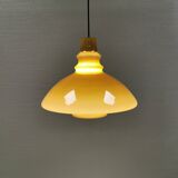Hanging lamp in double layered glass, Denmark 1970-80s