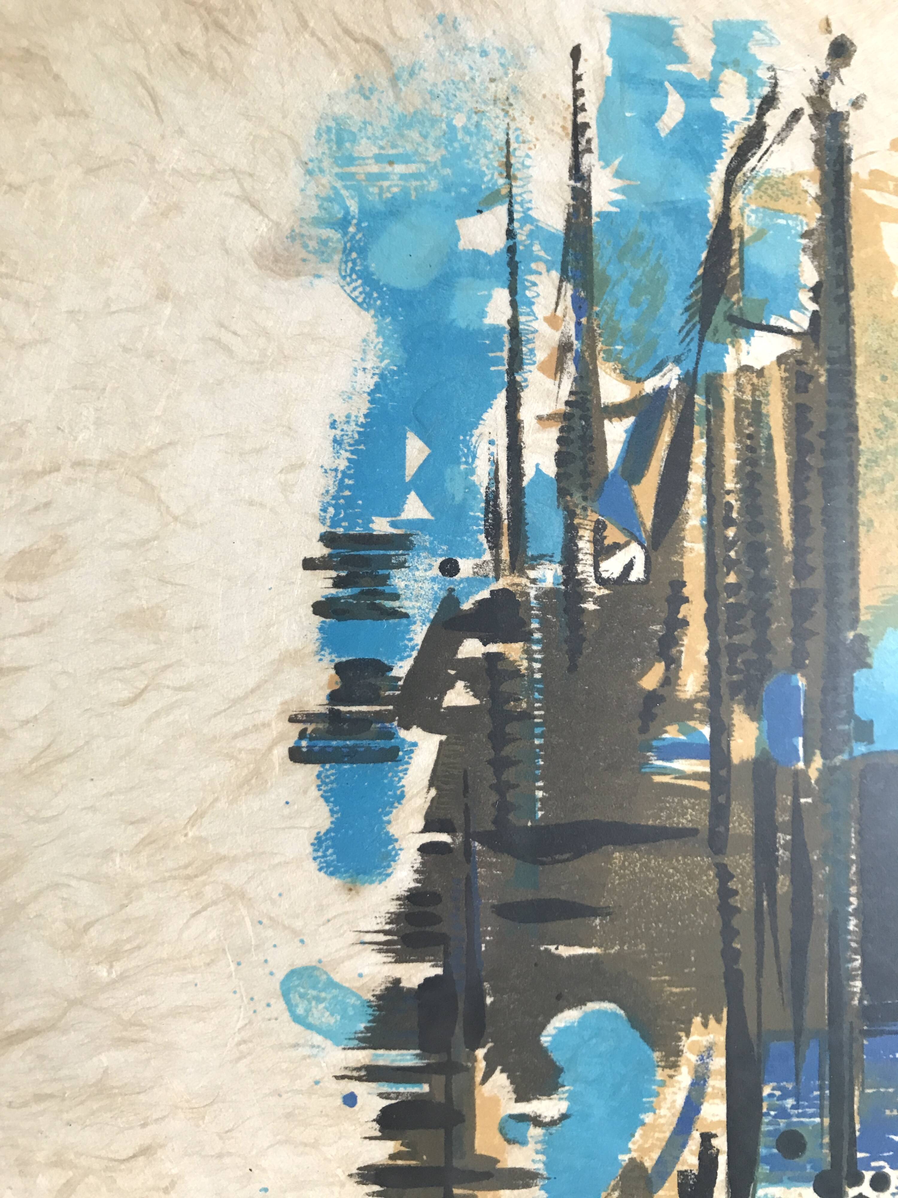 Share MANESSIER Elegy for Martin Luther King I, 1978. Signed lithograph.