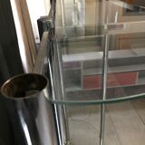 Chrome bookcase of the 70