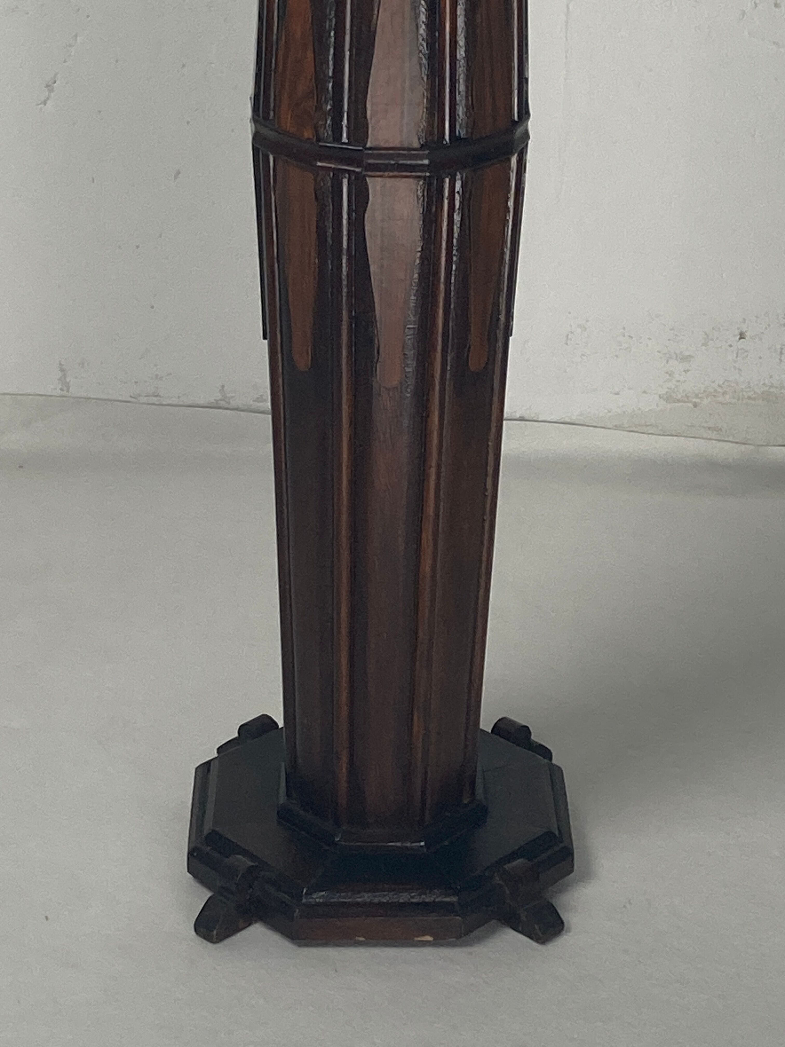 Dutch Art Deco Amsterdam School pedestal or plant stand, 1920s