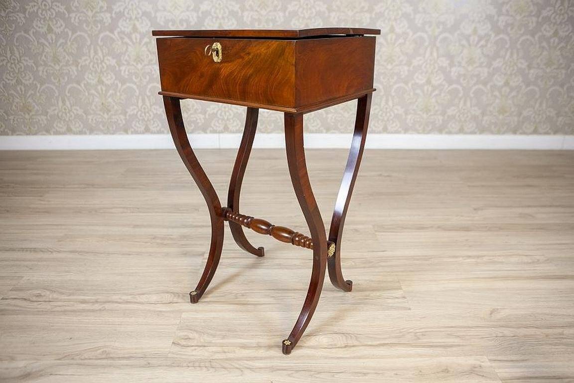 Antique Biedermeier Sewing Table, 1890s