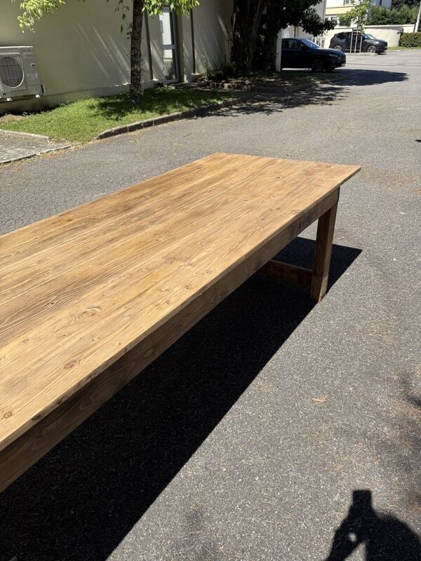 Table de ferme XXL en pin