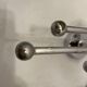 Steel Italian Sconces Sculptural Form Glass Lens 1970 Stilkronen