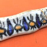 1920-1940 4 Knife holders Glazed ceramic from Nabeul, Tunisia