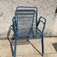 Pair of garden iron armchairs