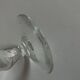 Pair of 19th century Medici glass candlesticks with button feet