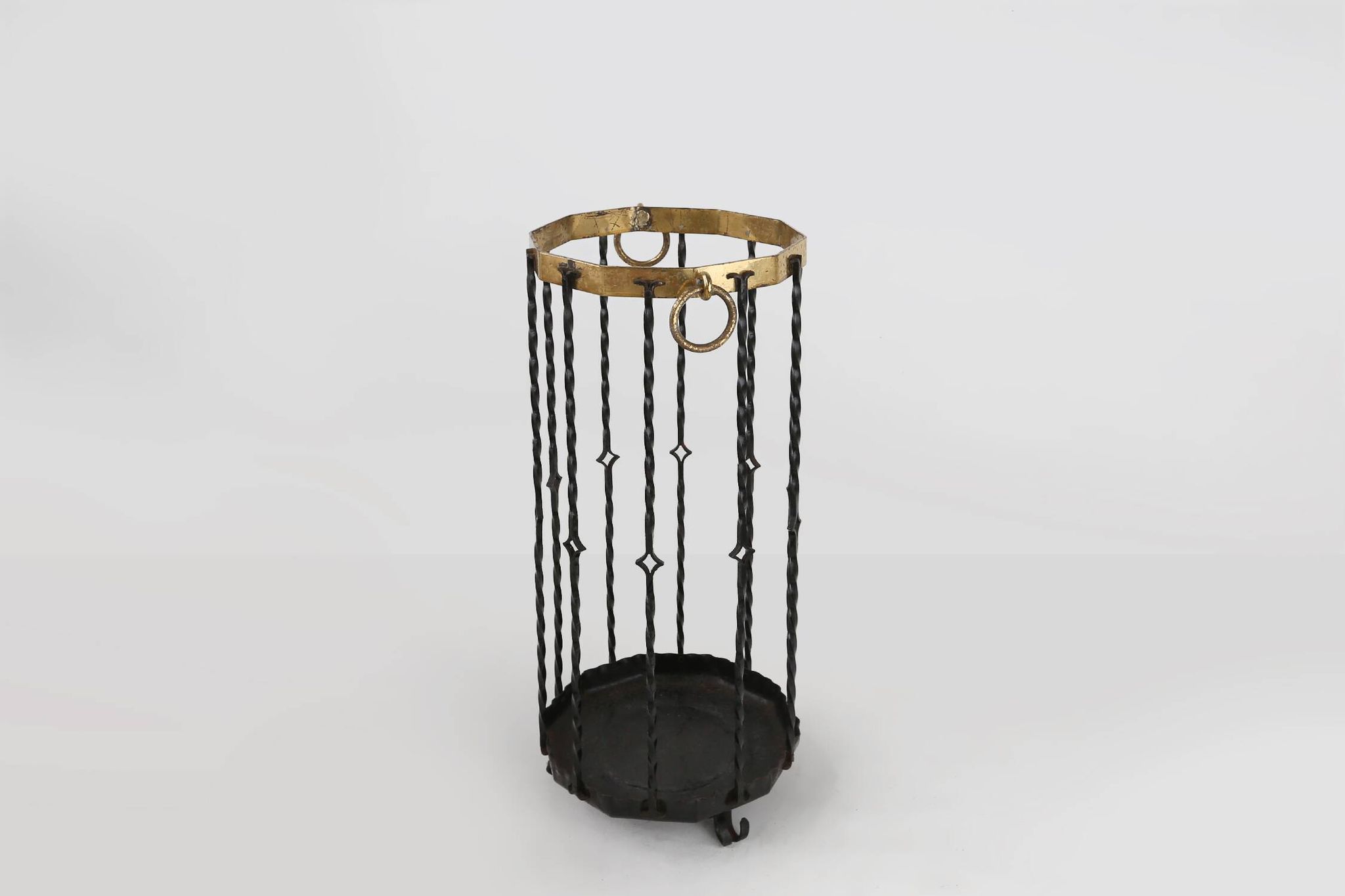 Stylish robust mid-century umbrella stand, France ca. 1950