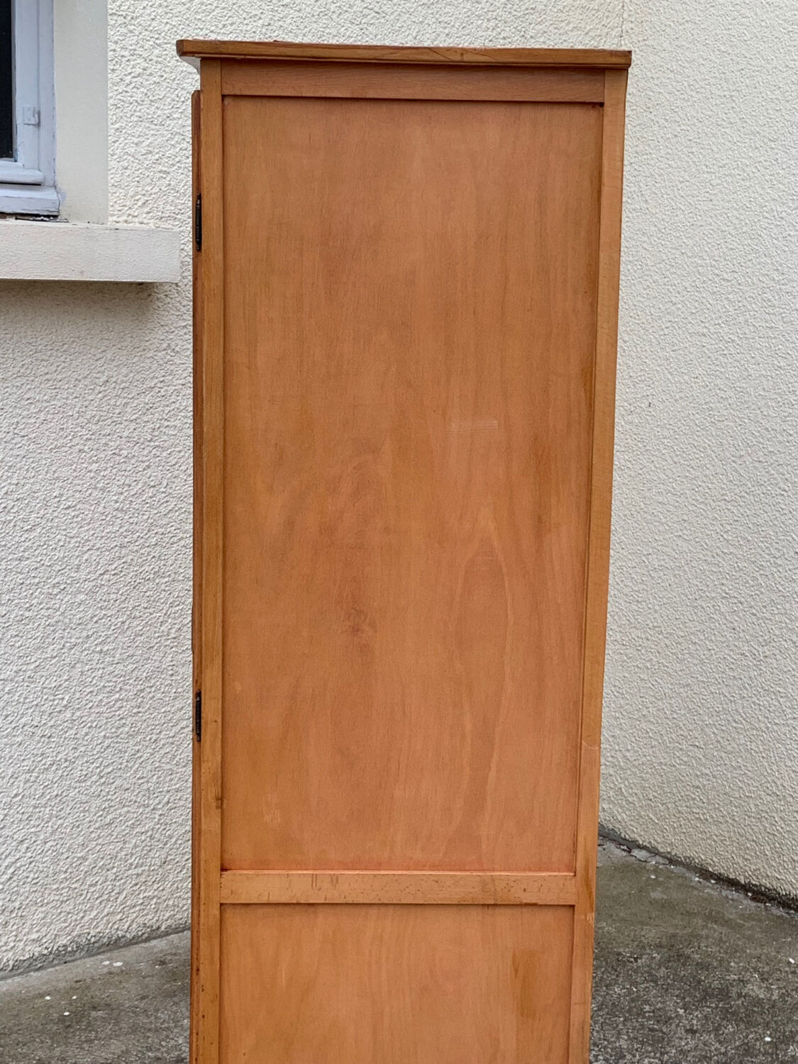 Parisian wardrobe vintage beech 1970