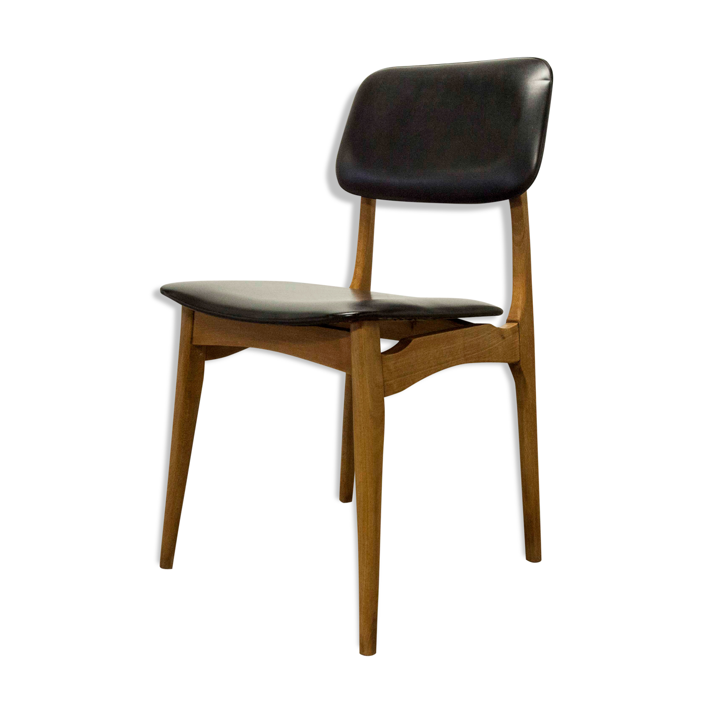 Scandinavian chair 1960 skai black