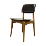 Scandinavian chair 1960 skai black