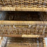 Storage furniture, rattan chest of drawers
