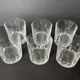 Ensemble de six verres à whisky en cristal