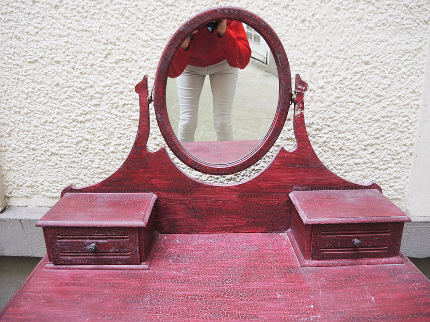 Old wooden dressing table