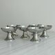Set of 6 metal ice cream bowls