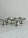 Set of 6 metal ice cream bowls