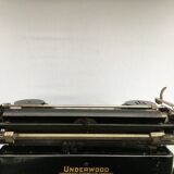Underwood typewriter "standard portable typewriter"