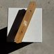 Small coat hook with two round button hooks in pine H5