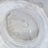 Bohemian crystal liqueur service Baccarat St Louis carafe glasses signed by an anchor