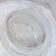 Bohemian crystal liqueur service Baccarat St Louis carafe glasses signed by an anchor