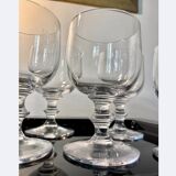 Large crystal beer or dessert glasses, 2 heights