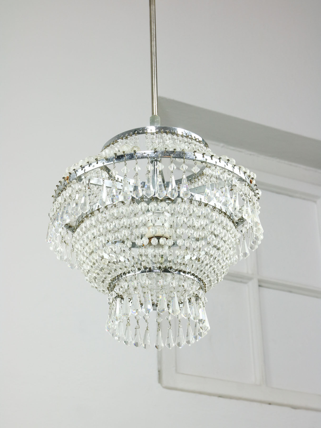 Mid-century Viennese Crystal Chandelier
