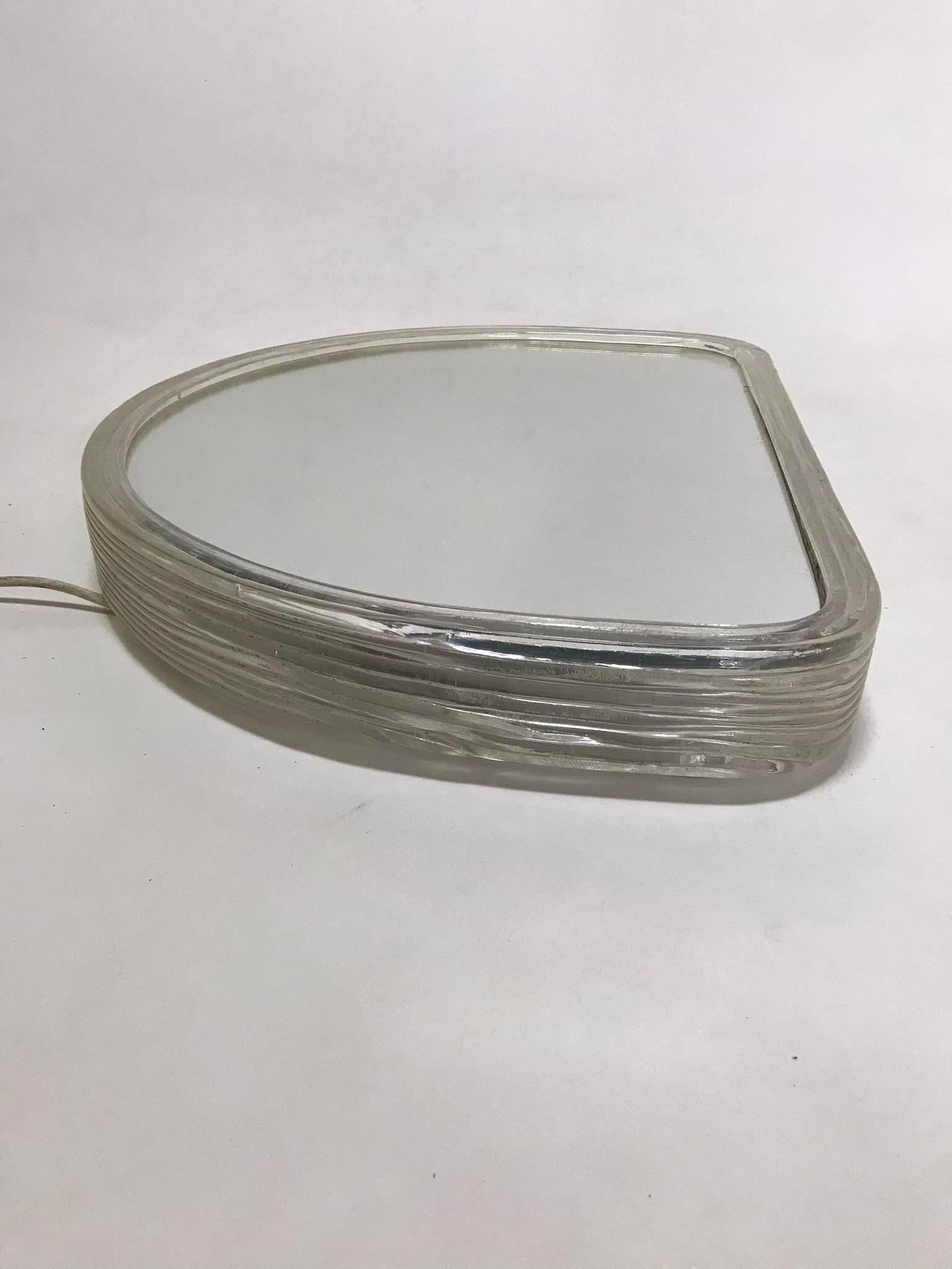 Paire de miroirs muraux lumineux, années 60/70