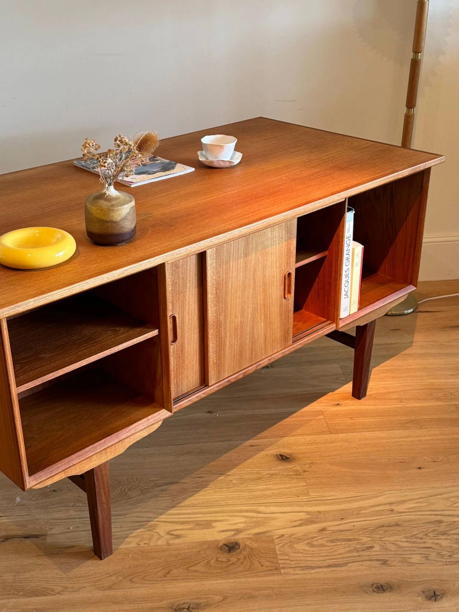Vintage Scandinavian oak desk "Karl"