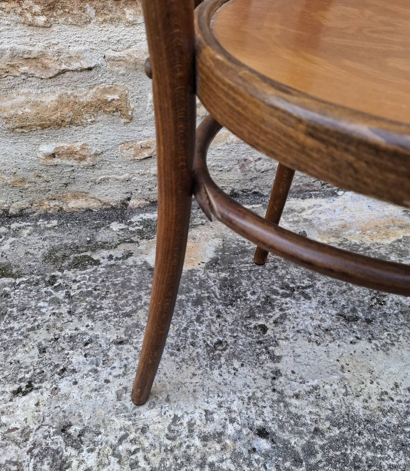 6 mismatched bistro chairs