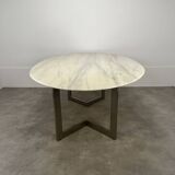 Oval marble table from the 70s