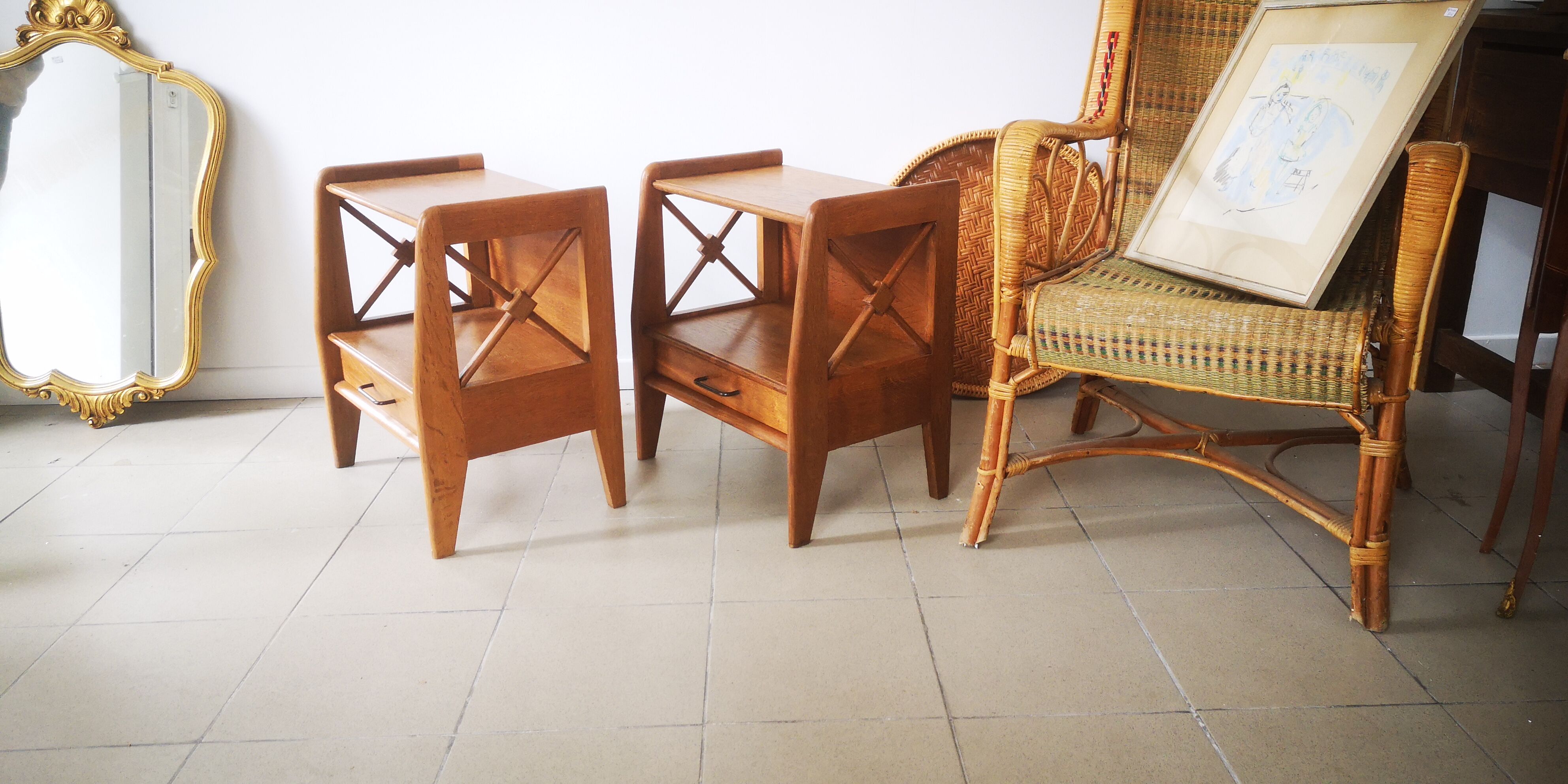 Pair bedside table Atelier Saint Sabin