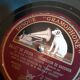 Former gramophone the voice of his master with brass pavilion, , with a disc 78 runs my